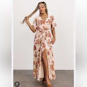 Baltic Born Uma Velvet Maxi Dress Floral NWT